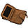 Жіночий компактний гаманець на кнопці Pilusi 3202 brown, фото 7