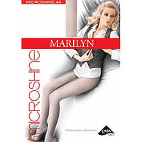 Колготки женские с блеском MARILYN MICR SHINE 40 ден колготки лайкра гладкие, 1/2 фиолетовый