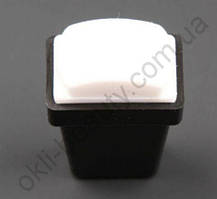 Штампик прямокутний для стемпинга з металевим скребком (білий)