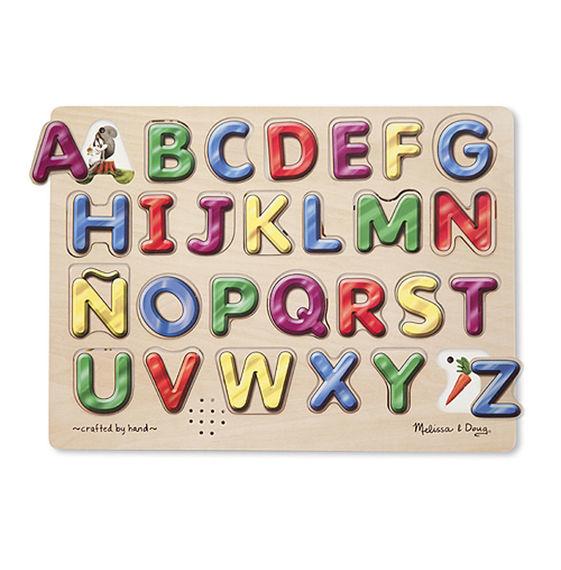 Дерев'яний навчальний звуковий пазл "Іспанський алфавіт" / Spanish Alphabet Sound Puzzle ТМ Melіssa & Doug MD723