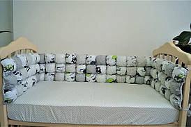 Захисні бортики в ліжечко для новонароджених Joy Бомбон 360х30 см ТМ Viall 8915
