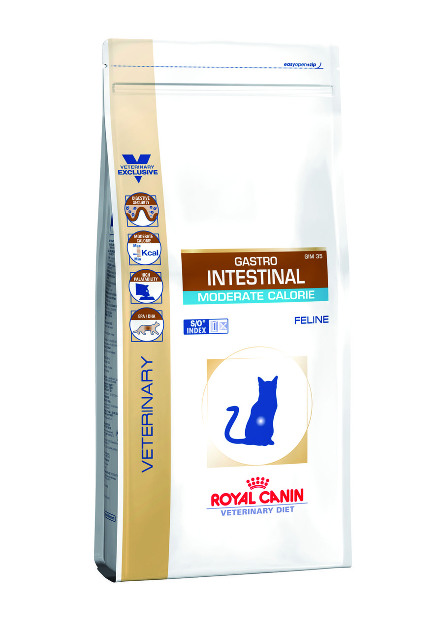 Royal Canin (Роял Канін) GASTRO INTESTINAL MODERATE CALORIE FELINE лікувальний корм для кішок з помірною калорійністю, 400 г