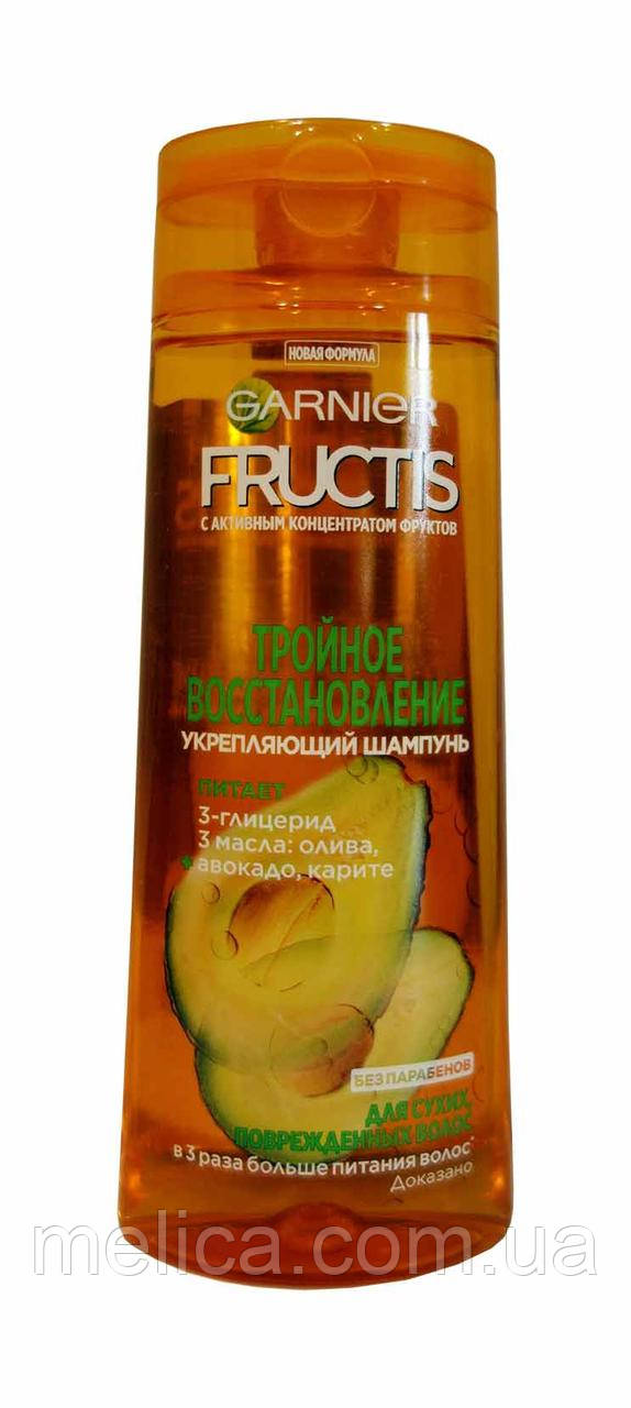 Шампунь Fructis Тройное восстановление для поврежденных и ослабленных волос - 250 мл. - фото 1 - id-p340241396