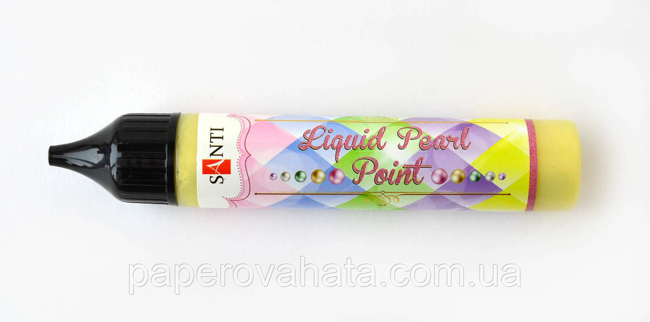 3D контур універсальний перламутровий Liquid Point, жовтий