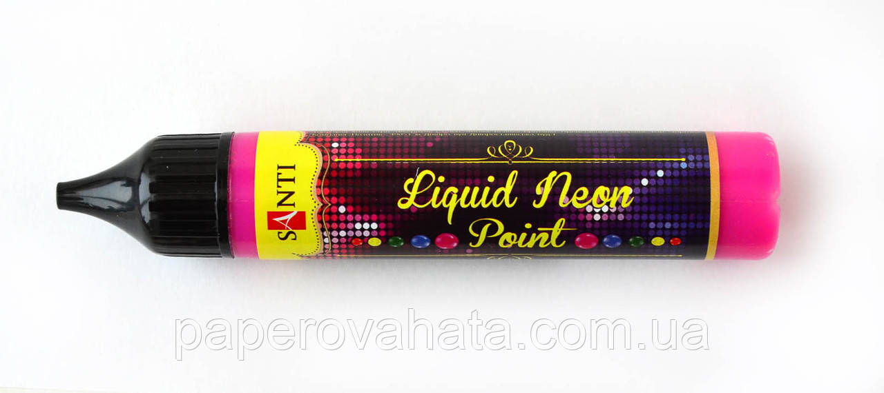 3D контур універсальний неоновий Liquid Point, рожевий