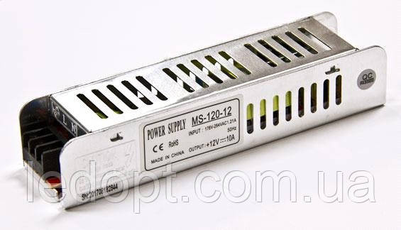 Блок живлення 120W для LED 12V стрічки 10А M-120-12