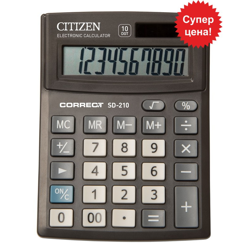 Калькулятор Citizen Correct SD-210