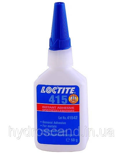 Моментальний клей Loctite 415 (Локтайт 415) — для металу, гуми, пластиків, 50 г