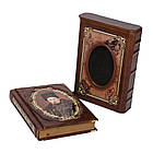 Подарункова книга в шкіряній палітурці Кобзар 27х19см, фото 6