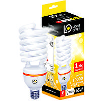 Енергоощадна лампа Light Offer Т4 Spiral ЕSL 65 W E27 5000 К 4000 Lm (ЕSL — 65 — 032)