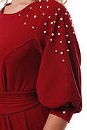 Жіноче ошатне плаття довге в підлогу Вів'єн колір бордо / розмір 48-50, 52-54, 56-58, фото 7