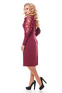 Жіноче ошатне плаття Раміна колір марсала / розмір 54, фото 5