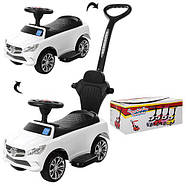 Каталка Толокар для малюків з батьківською ручкою BAMBI M 3503C-1 Дизайн Mercedes, фото 4