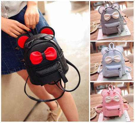 Рюкзаки Міні Маус з вушками та ніжним бантиком, фото 1