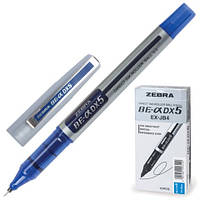 Ручка-роллер 0.5 мм DX 5 ц.Синий Zebra