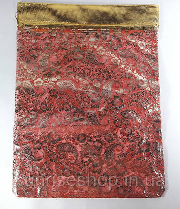 Прозорий подарунковий мішечок розміри: висота — 40 см, ширина — 29 см, фото 1