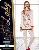 Домашній жіночий костюм (піжама) щільний трикотаж..