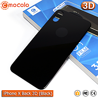 Захисне скло на задню панель Mocolo iPhone X (Black) 3D