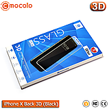 Захисне скло на задню панель Mocolo iPhone X (Black) 3D, фото 5