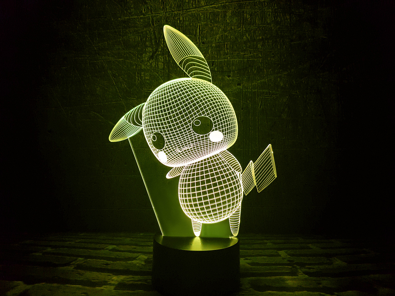 Змінна пластина для 3D ламп "Пікачу" 3DTOYSLAMP, фото 1