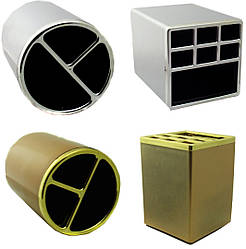 Підставка для ручок пластикова "Office" 3 та 7 відділень, мікс