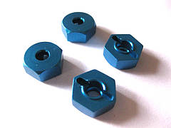 Хекси алюмінієві для HI6103, HI5101, HI4123 блакитні 4шт (122042 запчастини для радіокерованих моделей Himoto)