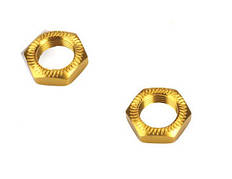 Team Magic Serrated Wheel Nut Gold 2p