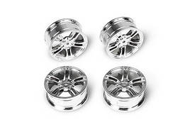 Team Magic E4 Drift Car Wheel 5 Spoke Silver 4p