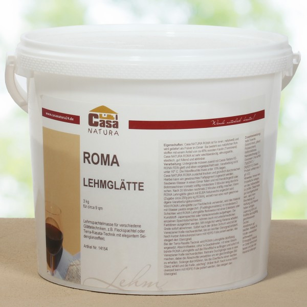 Глиняна декоративна штукатурка ROMA Lehmglätte Glanzspachtel, 3 кг