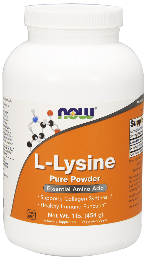 NOW - L-Lysine Pure Powder (454 g) / Л-Лізин в порошку