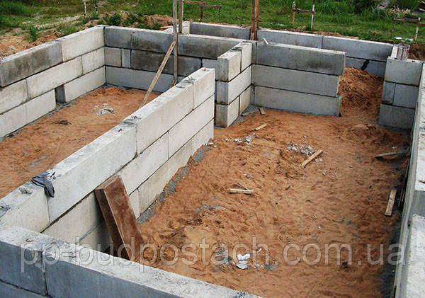 Самостійне зведення блочного фундаменту Самостійне зведення блочного фундаменту