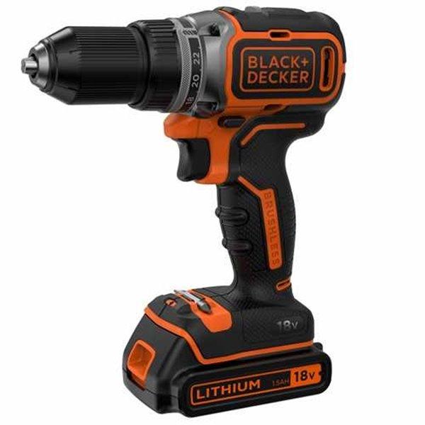 Акумуляторний безщітковий дриль-шурупокрут BLACK+DECKER BL186KB