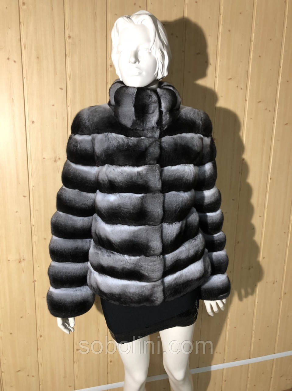 Кожушок із шиншили blac velvet
