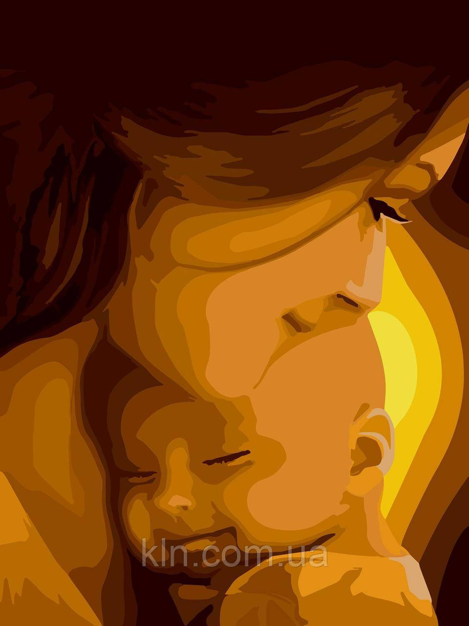 Картина за номерами без коробки Ідейка Діти, щастя. 30 х 40 см (арт. KHO2312), фото 1