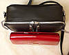 65-2 Натуральна шкіра, Сумка жіноча крос-боді червона, ріжок, фото 9
