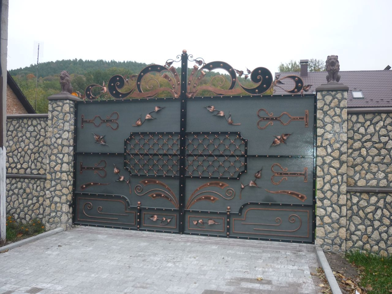 Ворота кованые Кременець, Кременець плюс 