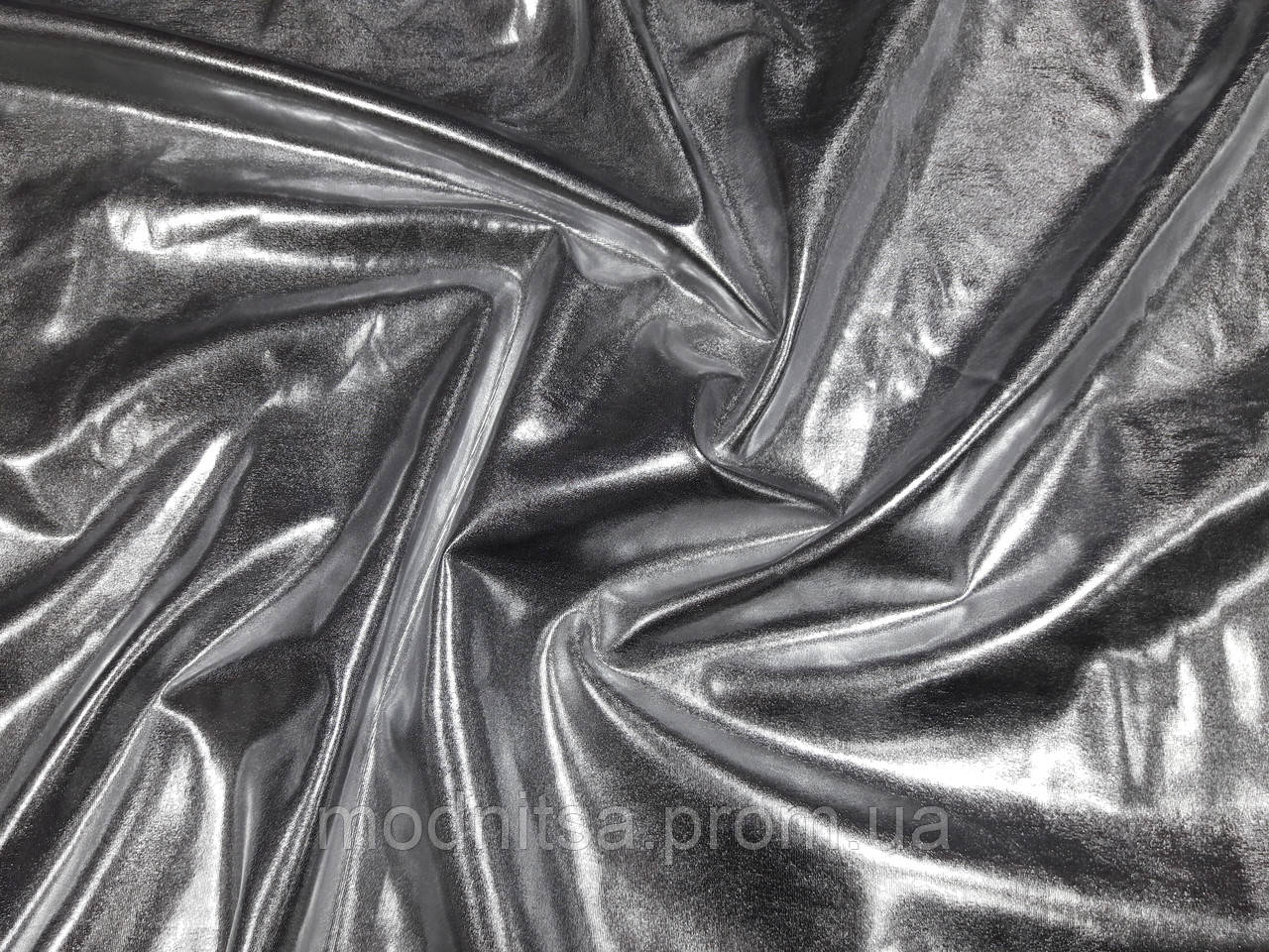 Трикотаж Дискоткань Фольга (срібло) (арт. 051487) Відріз 0,67 м
