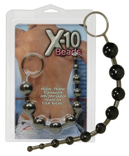 Анальні кульки X-10 Beads чорні