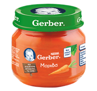 Пюре Gerber Морковное, 80 г