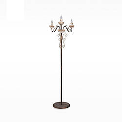 Торшер 3-х ламповий у класичному стилі зі свічками