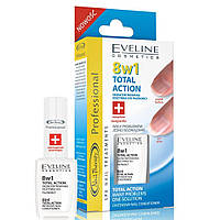 Eveline "Здоровые ногти" Лечебный лак для ногтей 8в1 Cosmetics Nail Therapy Total Action