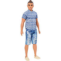 Лялька Барбі Кен Модник Джинсовий стиль Barbie Ken Fashionistas 13 FNJ38, фото 2