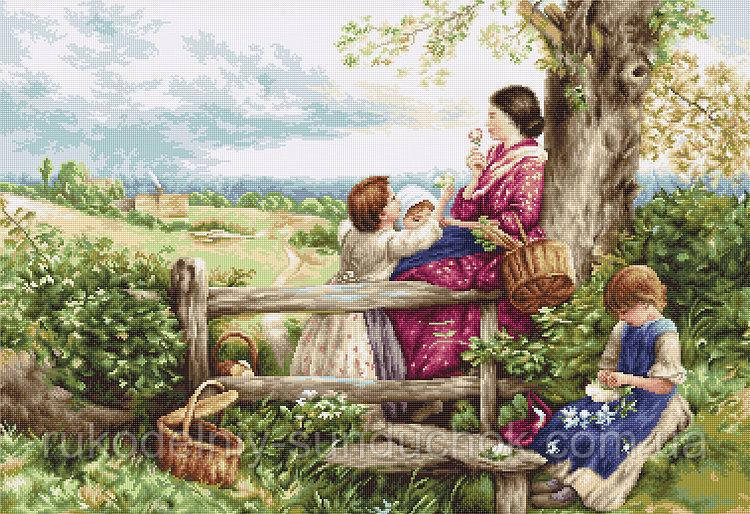 Набір для вишивання хрестом "Luca-s" B562 Весняні квіти, фото 1