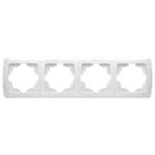 Чітверна горизонтальна рамка VIKO Carmen біла
