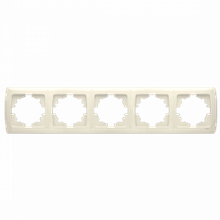 П'ятерна горизонтальна рамка VIKO Carmen крем