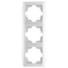 Потрійна вертикальна рамка VIKO Carmen біла