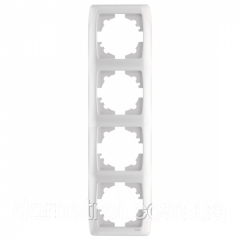 Четверта вертикальна рамка VIKO Carmen біла