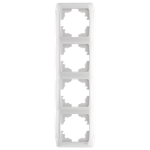 Чітверна вертикальна рамка VIKO Carmen біла — 90571004
