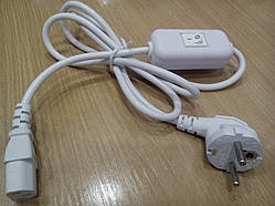 Мережевий шнур (електроживлення) для мультиварки Redmond з вимикачем