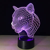 Леопард, Змінне скло на 3D світильник